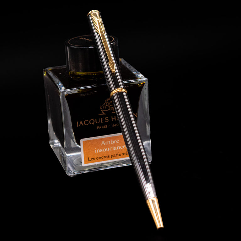 Parker Insignia Gunmetal Pinstripe Ballpoint Pen – Truphae