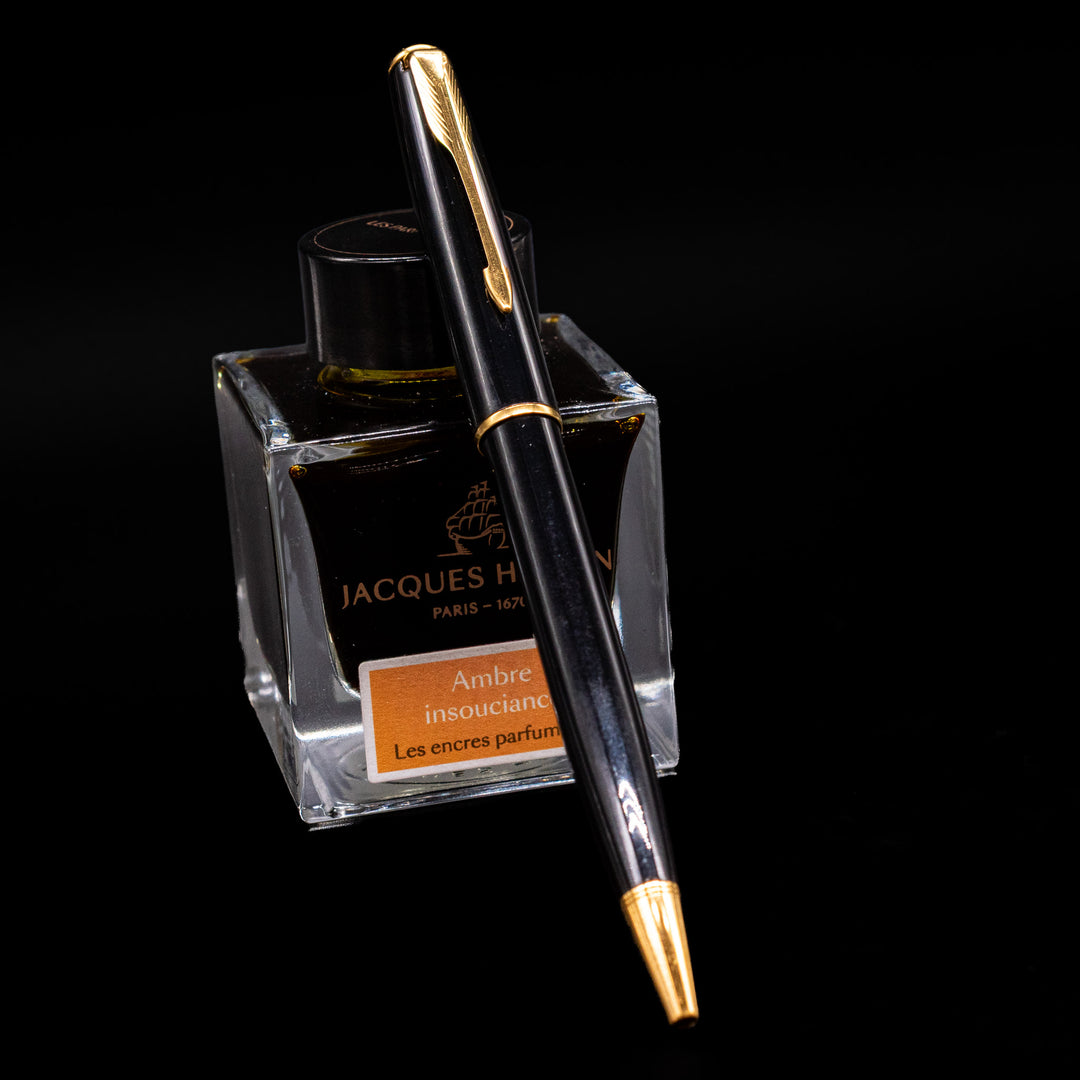 Parker Sonnet Black Lacquer GT Ballpoint Pen – Truphae