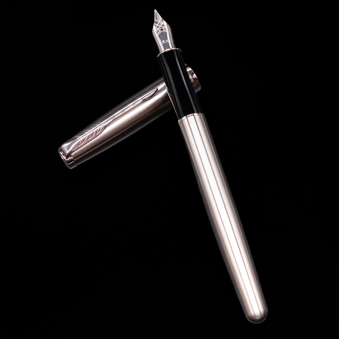 PARKER　SONNET　メタルパールCT　FRANCE Parker Sonnet Satin Stainless Steel CT Fountain Pen – Truphae