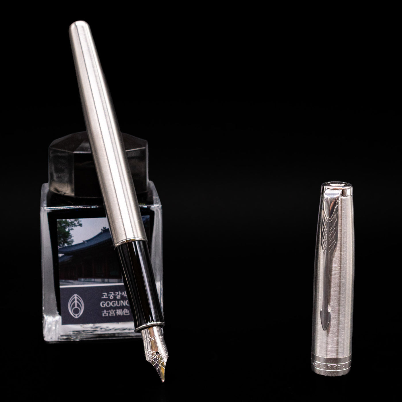 【レア】PARKER SONNET ソネット プレミアムシルバーCT Parker Sonnet Satin Stainless Steel CT Fountain Pen – Truphae