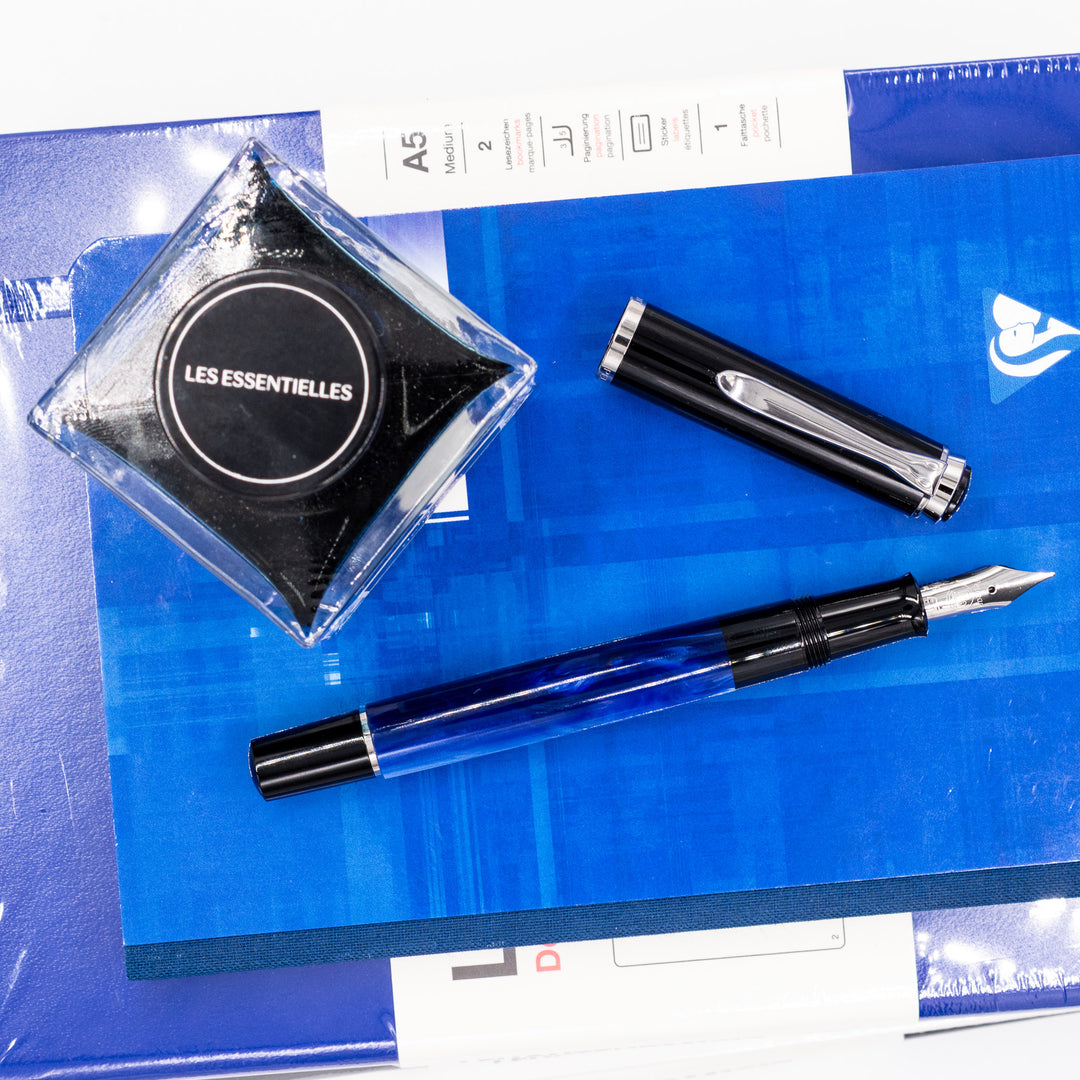 Pelikan Classic M205 Fountain Pen - Blue Marble – Truphae