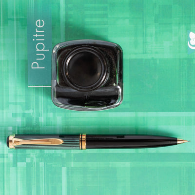 Pelikan D600 Black Green Mechanical Pencil Stripe