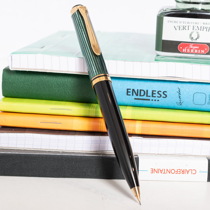 Pelikan Souveran D600 Black & Green Mechanical Pencil – Truphae