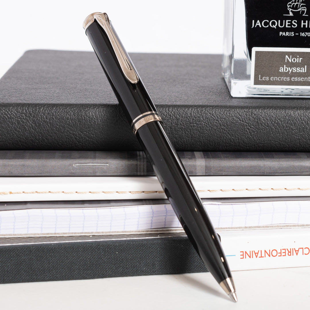 筆記具 PELIKAN SOUVERAN K605 Tortoise-Black Pelikan Souveran K605 Ballpoint Pen in Tortoiseshell & Black
