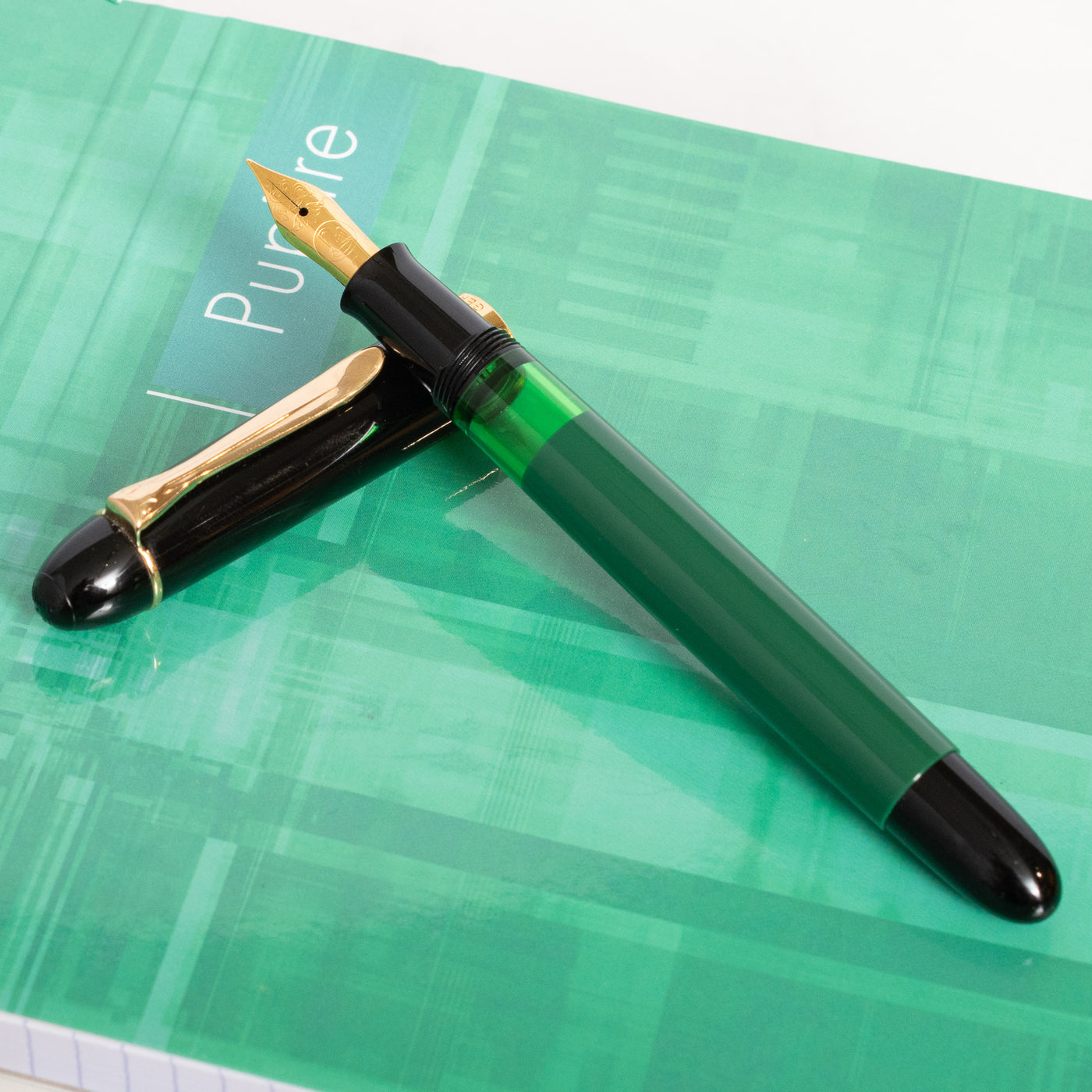 Pelikan M120 Black & Green Fountain Pen Rare