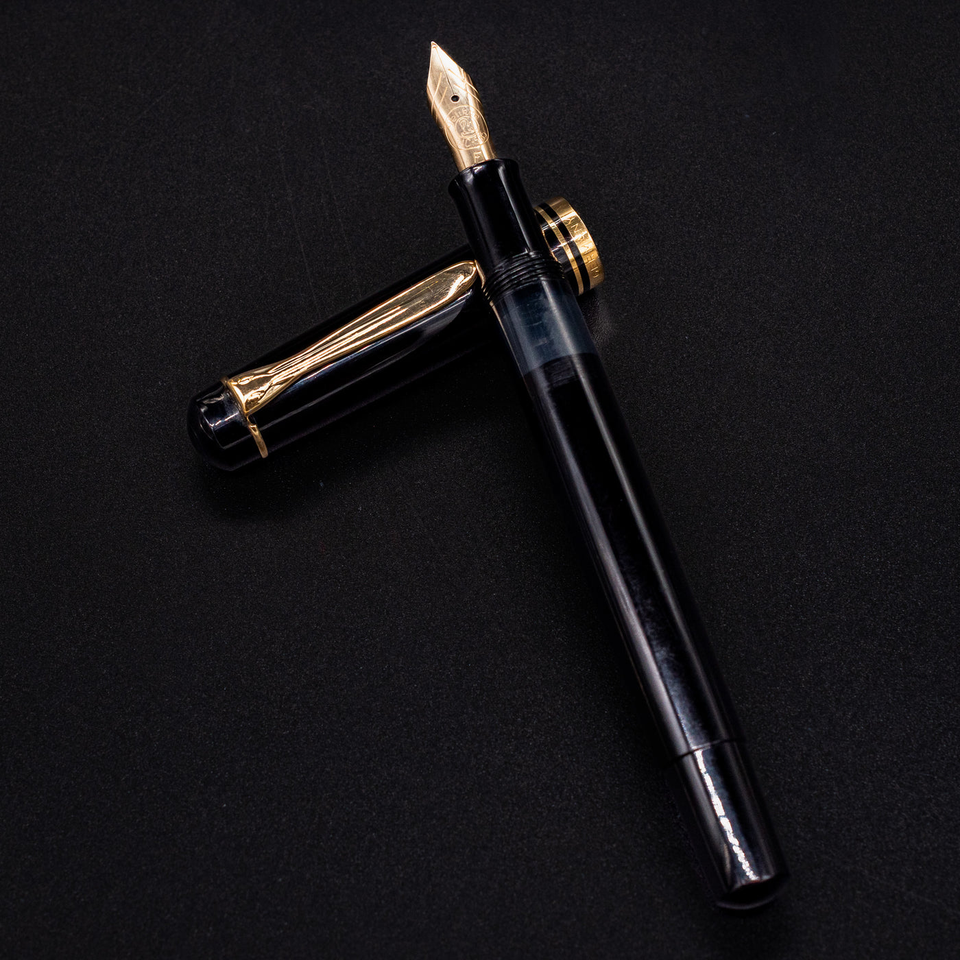 Pelikan M200 Black Old Style Fountain Pen Piston Filled