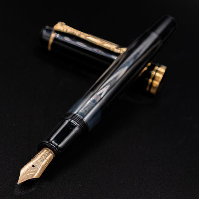 Pelikan M200 Black Old Style Fountain Pen Uncapped