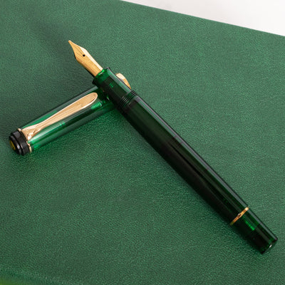 Pelikan M200 Green Transparent GT Fountain Pen Piston Filled