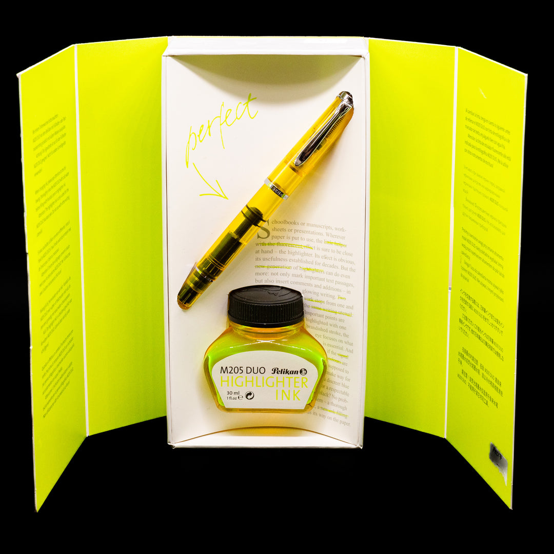 Pelikan M205 Duo Fountain Pen - Highlighter Yellow – Truphae