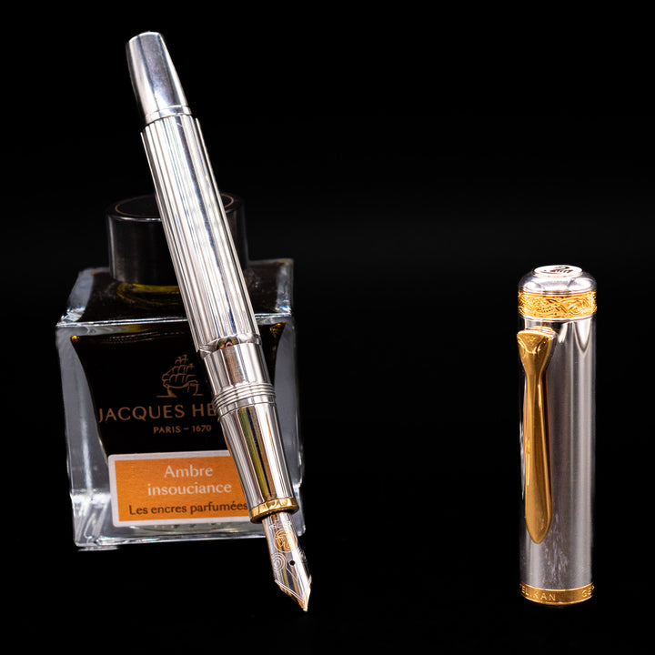 Pelikan 万年筆 18C-750 Pelikan M7000 Majesty Sterling Silver Fountain Pen - EF 18k – Truphae