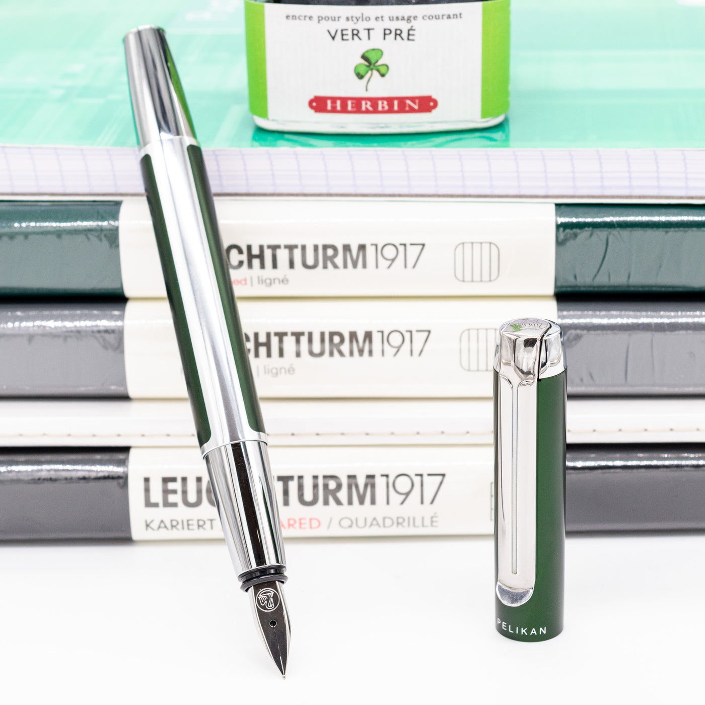 Pelikan Pura P40 Fountain Pen - Deep Green