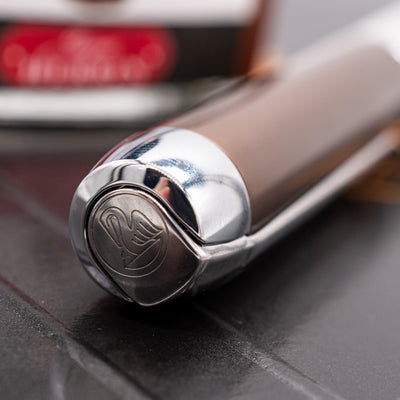 Pelikan Pura P40 Fountain Pen - Mocha cap top