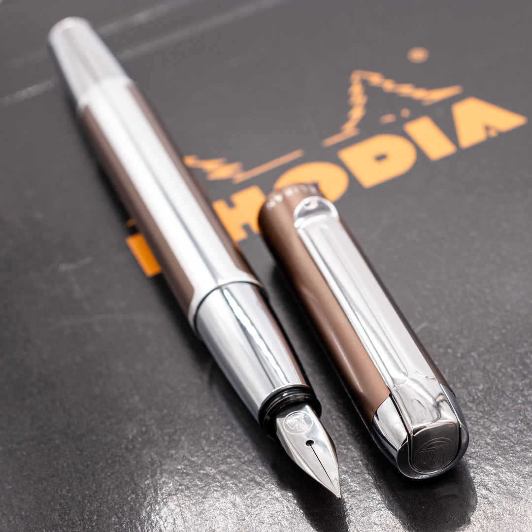 Pelikan Pura P40 Fountain Pen - Mocha | Steel Nib – Truphae