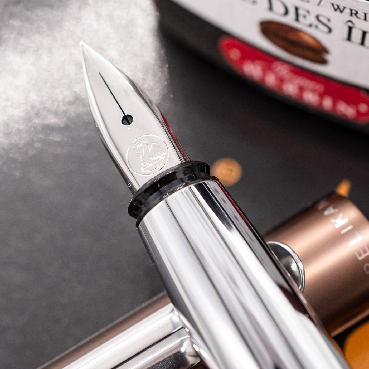 Pelikan Pura P40 Fountain Pen - Mocha stainless steel nib