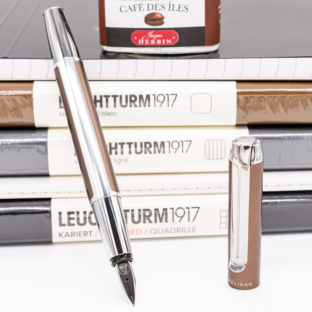 Pelikan Pura P40 Fountain Pen - Mocha | Steel Nib – Truphae