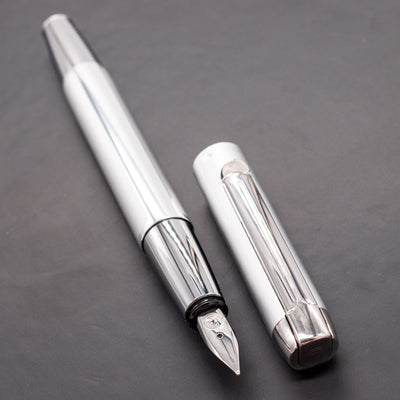 Pelikan Pura P40 Fountain Pen - Silver german made