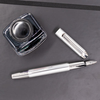 Pelikan Pura P40 Fountain Pen - Silver shiny