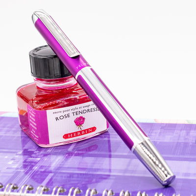 Pelikan Pura P40 Fountain Pen - Violet capped
