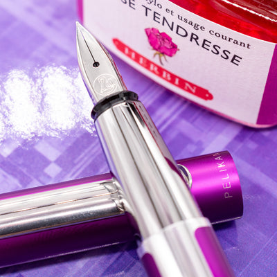 Pelikan Pura P40 Fountain Pen - Violet stainless steel nib