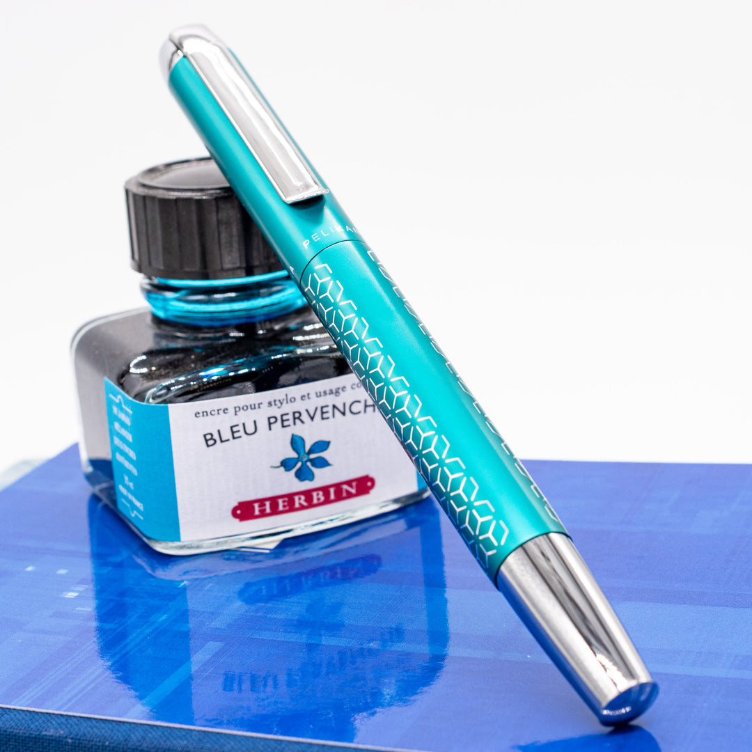 Pelikan Pura P40 Limited Edition Fountain Pen - Turquoise – Truphae