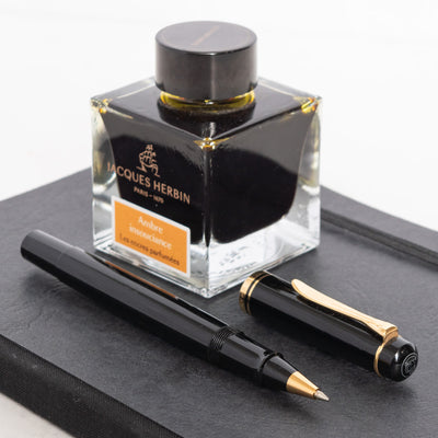 Pelikan R250 Black & Gold Old Logo Rollerball Pen preowned