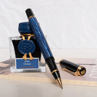 Pelikan R400 Blue Stripes Rollerball Pen
