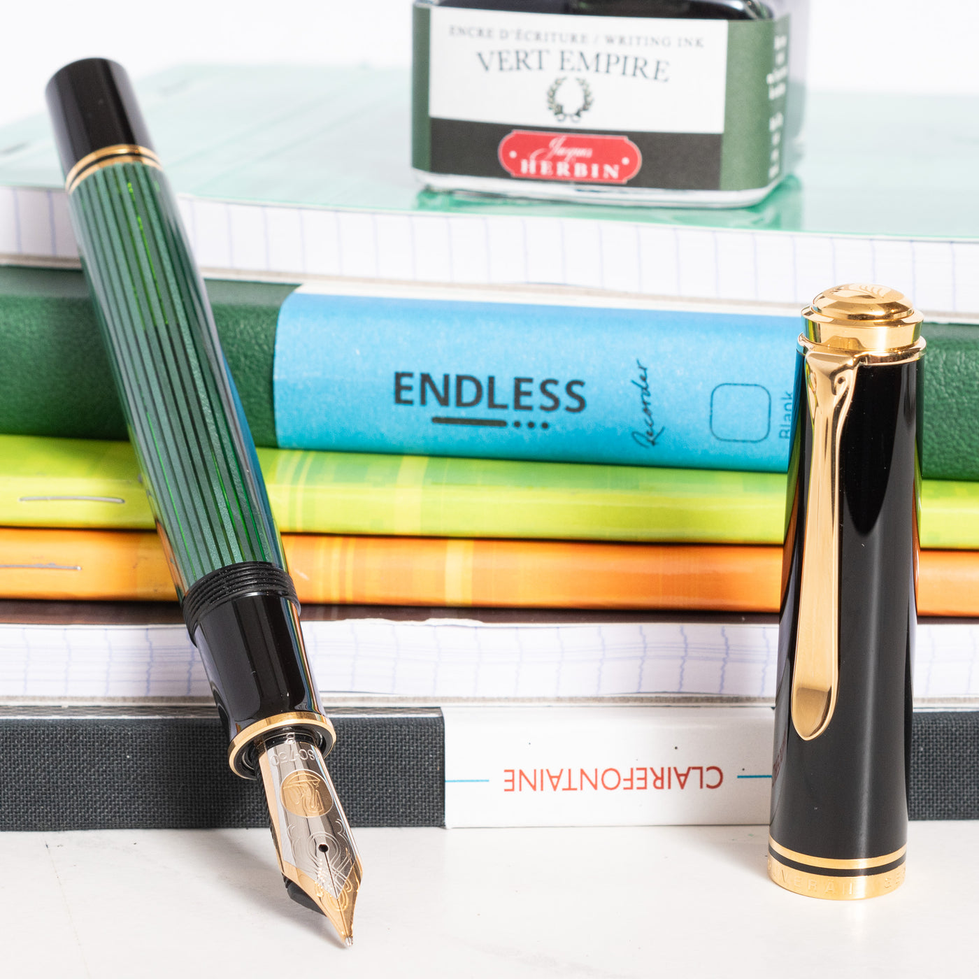 Pelikan Souveran M1000 Black & Green Fountain Pen