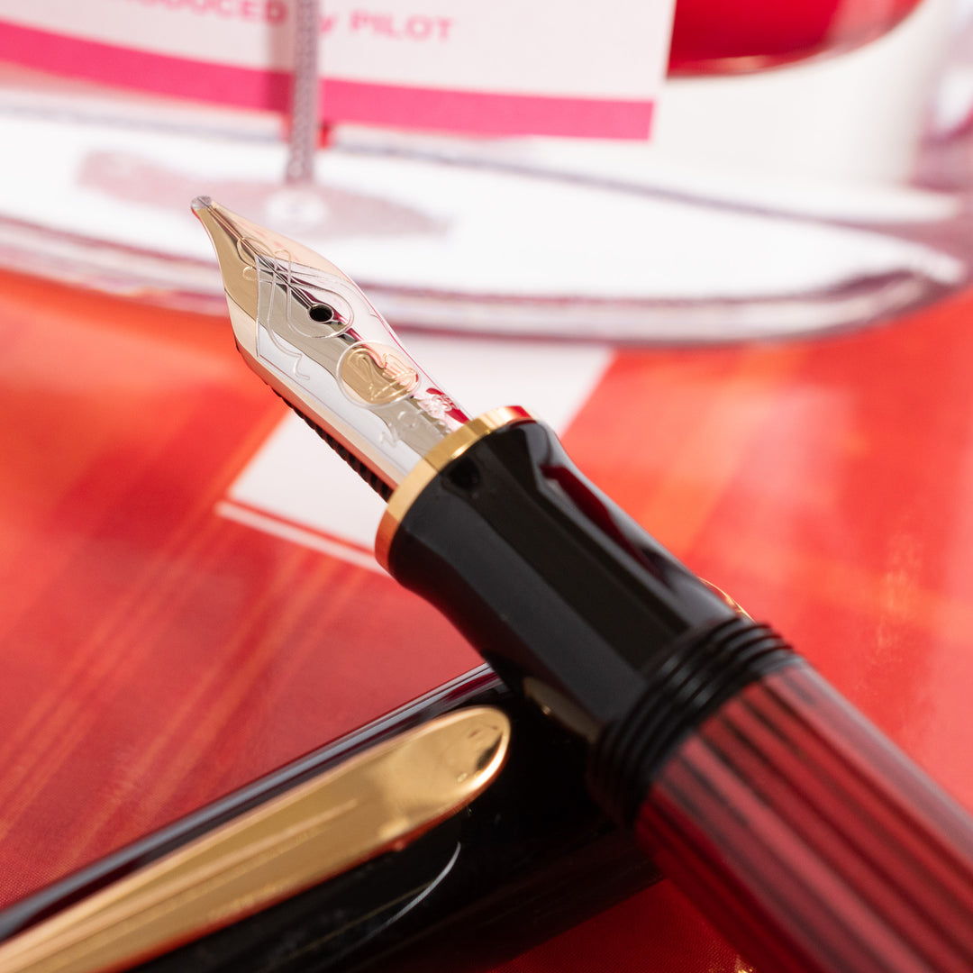 Pelikan Souveran M400 Fountain Pen Black Red – Truphae