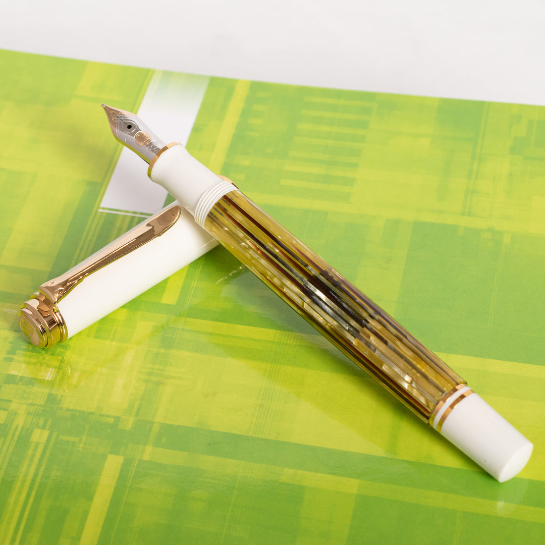 Pelikan Souveran M400 Fountain Pen - Tortoise Shell White – Truphae