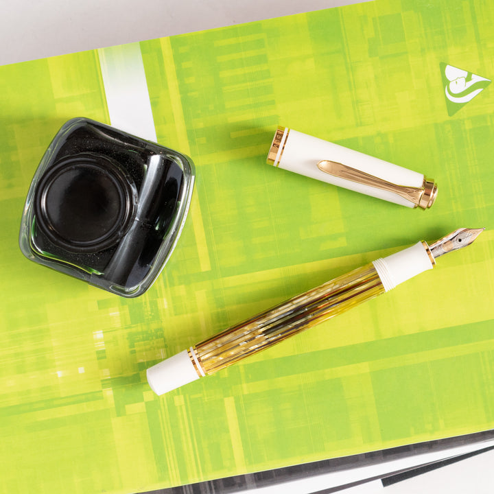 Pelikan Souveran M400 Fountain Pen - Tortoise Shell White – Truphae