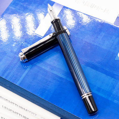 Pelikan Souveran M405 Fountain Pen - Blue piston filled