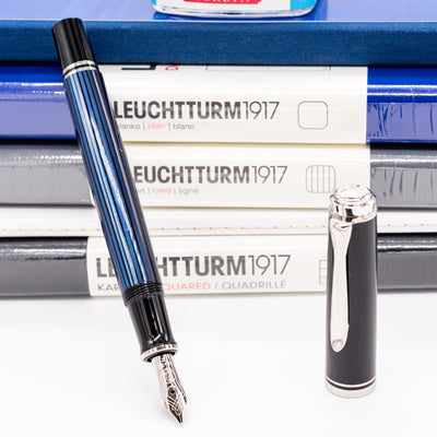 Pelikan Souveran M405 Fountain Pen - Blue stripe