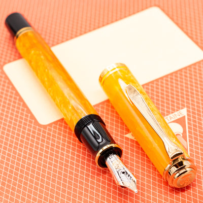 Pelikan Souveran M600 Vibrant Orange Fountain Pen bright