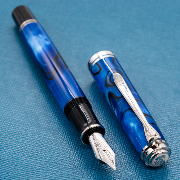 Pelikan Souveran M805 Fountain Pen - Blue Dunes – Truphae