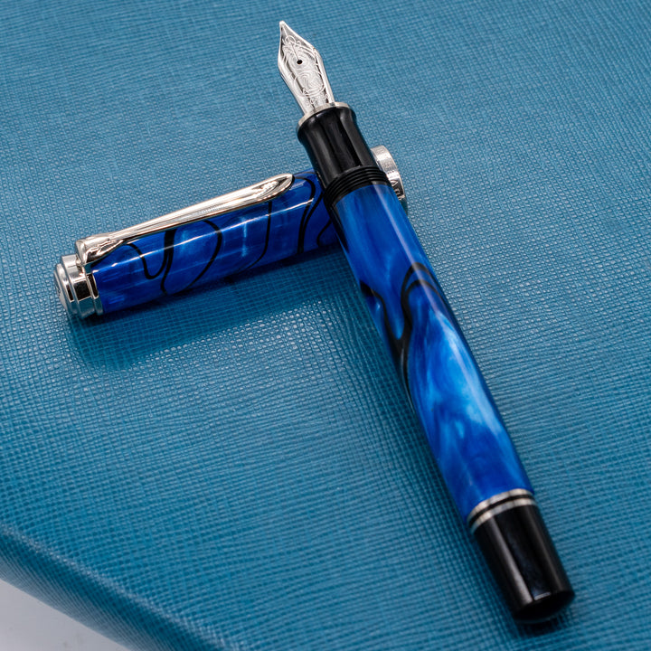 Pelikan Souveran M805 Fountain Pen - Blue Dunes – Truphae