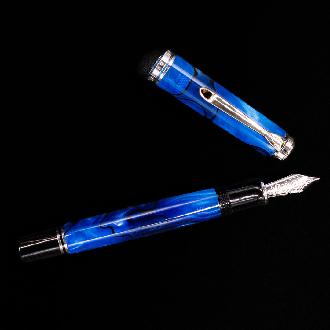 Pelikan Souveran M805 Fountain Pen - Blue Dunes – Truphae