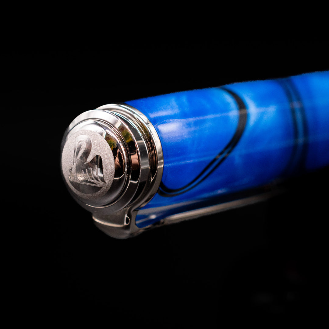 Pelikan Souveran M805 Blue Dunes Fountain Pen | 18k Nib – Truphae