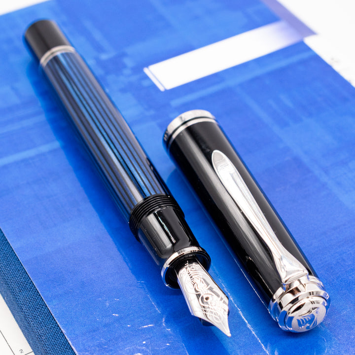 Pelikan Souveran M805 Fountain Pen - Blue Stripe – Truphae