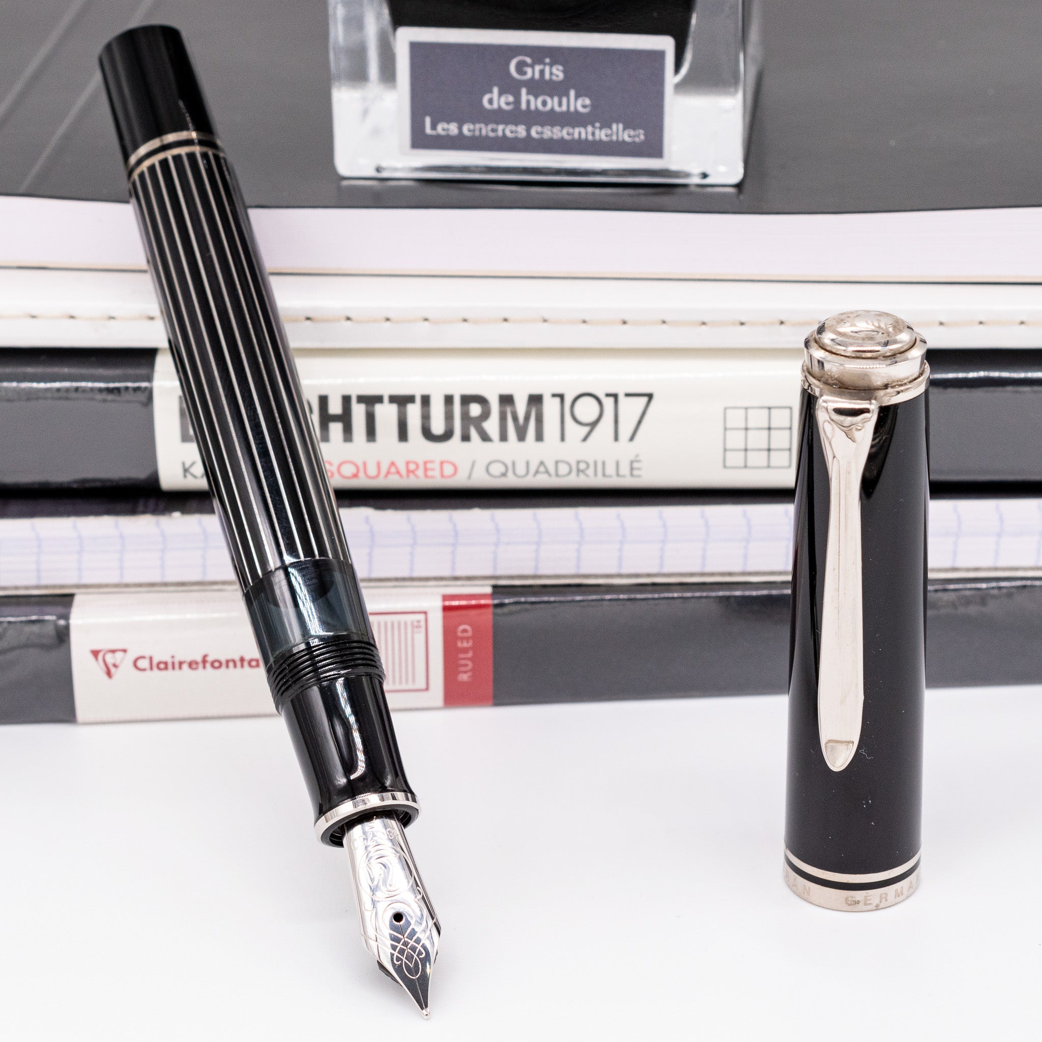 Pelikan Souveran M815 Metal Stripe Fountain Pen – Truphae