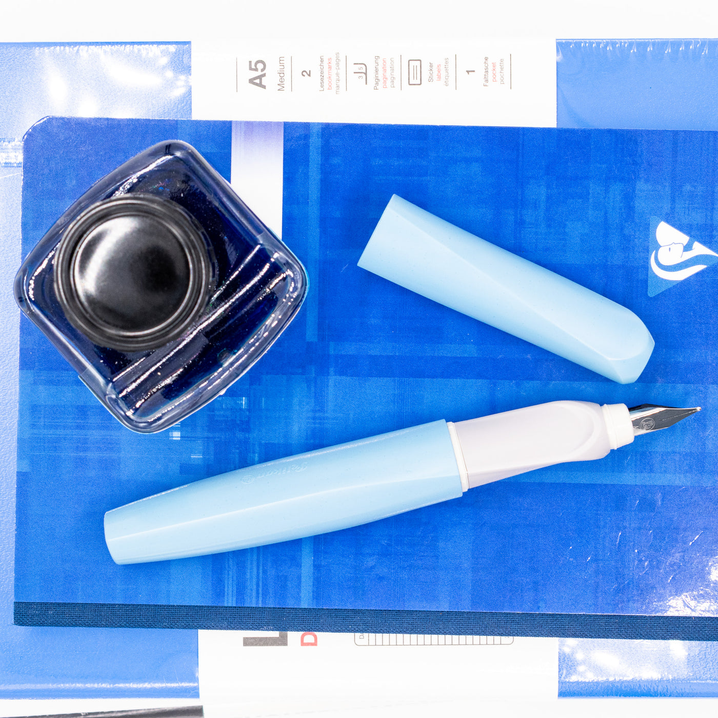 Pelikan Twist Fountain Pen - Eco Blue grey grip