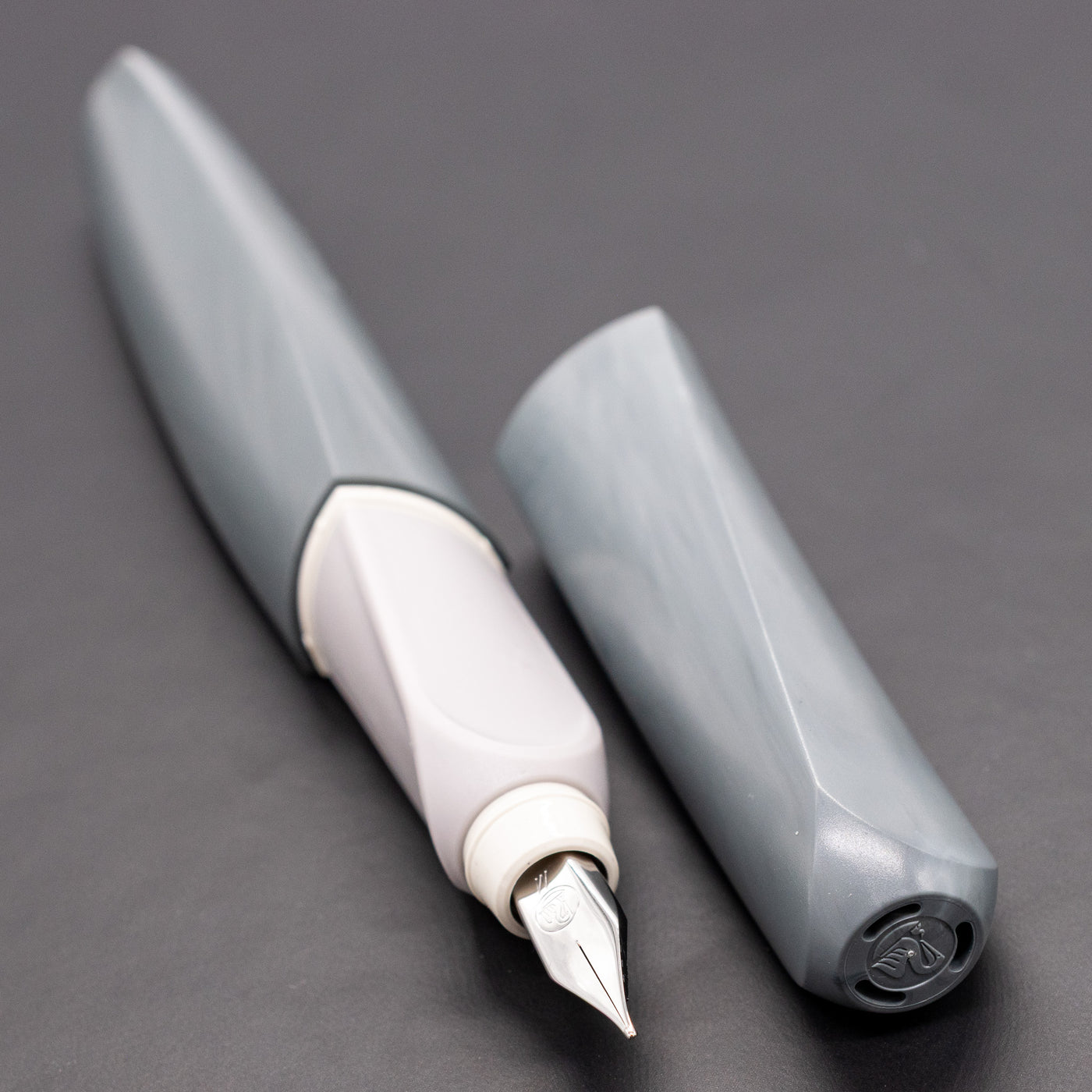Pelikan Twist Fountain Pen - Eco Grey silver grip
