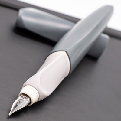Pelikan Twist Fountain Pen - Eco Grey uncapped