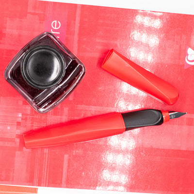Pelikan Twist Fountain Pen - Fiery Red black grip