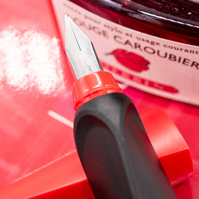 Pelikan Twist Fountain Pen - Fiery Red stainless steel nib