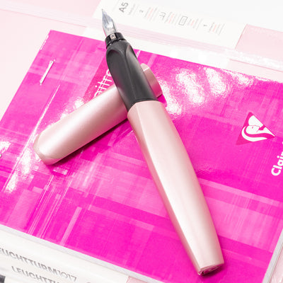 Pelikan Twist Fountain Pen - Metallic Rose pink