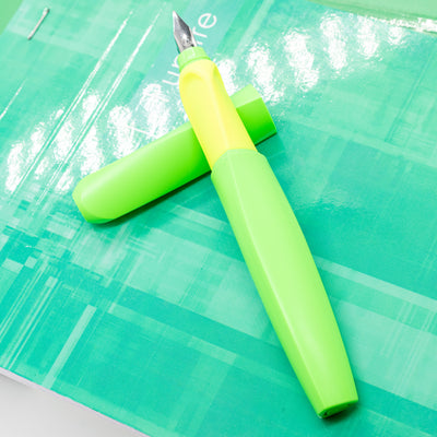 Pelikan Twist Fountain Pen - Neon Green fluorescent 