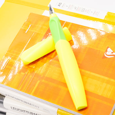 Pelikan Twist Fountain Pen - Neon Yellow flourescent