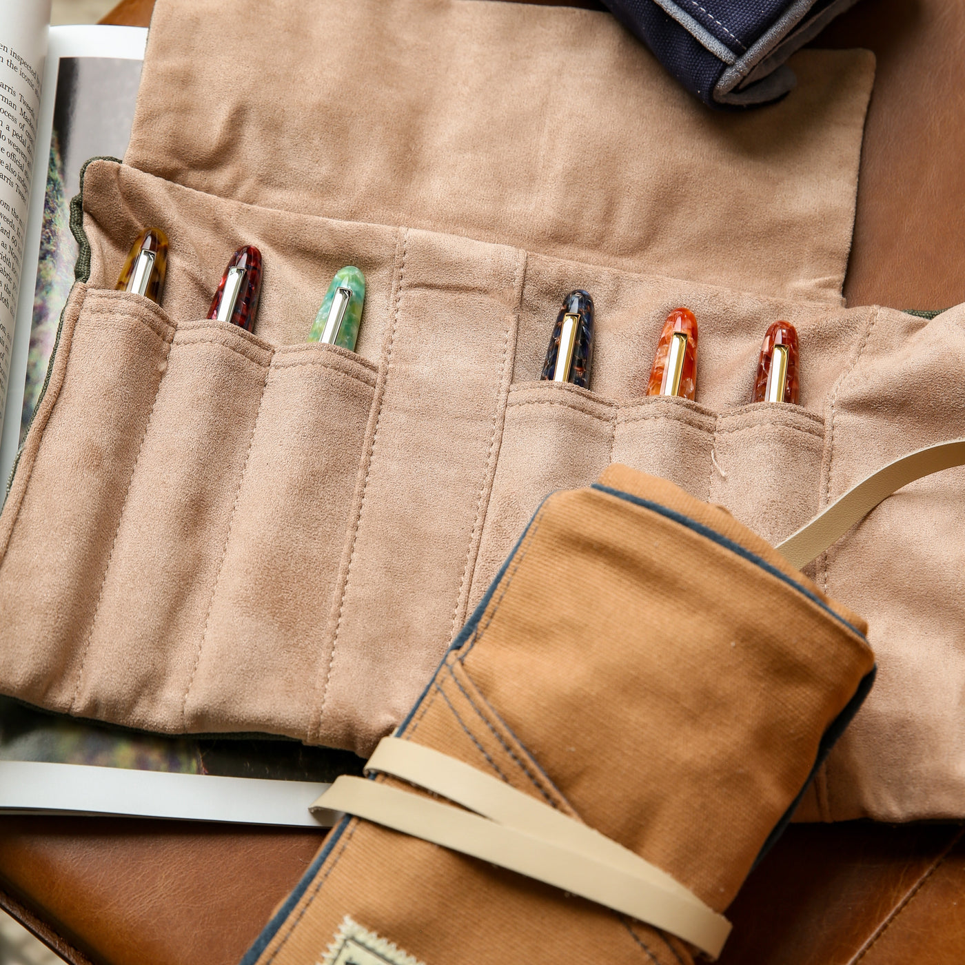 Esterbrook Canvas Pen Roll - Tan