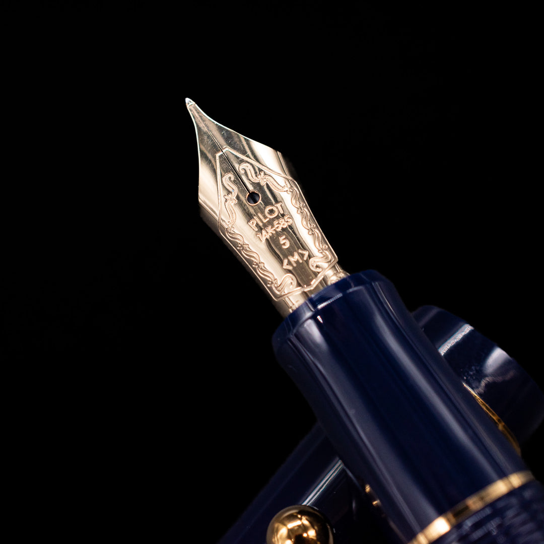 Pilot Custom 74 Dark Blue Fountain Pen - Preowned | 14k Gold Nib