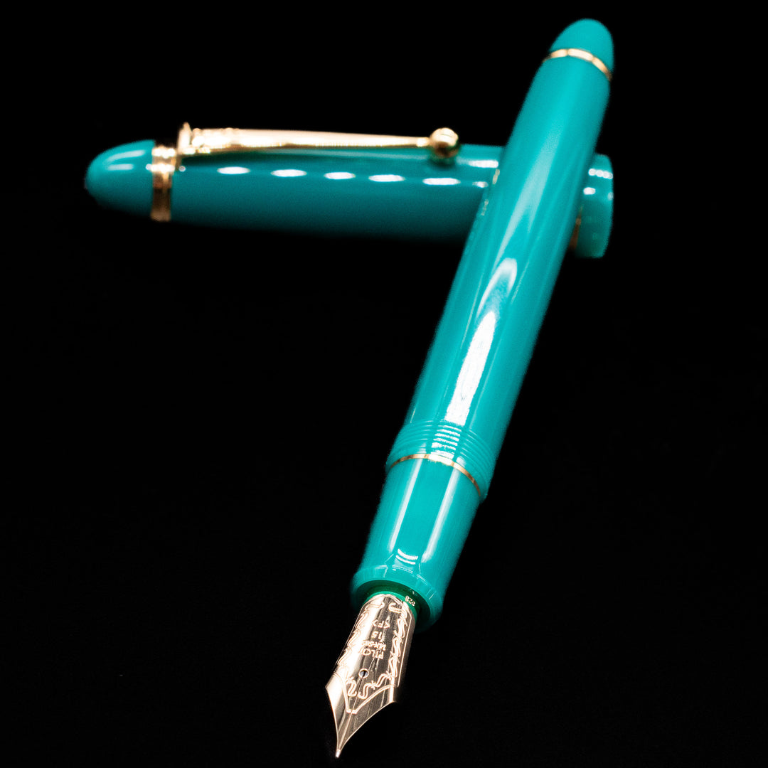 Pilot Custom 743 Verdigris Fountain Pen | 14k Gold Nib – Truphae